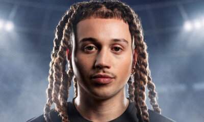 Tracklist dell'album SANTISSIMO di Sayf presentata come una schedina del Totocalcio con i loghi Atlantic Records e Sugar