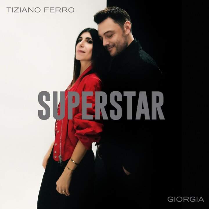 Copertina ufficiale del singolo Superstar di Tiziano Ferro e Giorgia, foto di Alessandro Treves