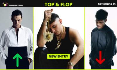 Top e Flop classifica Spotify YouTube settimana 14 2026: Achille Lauro top, Nerissima Serpe new entry, Blanco flop