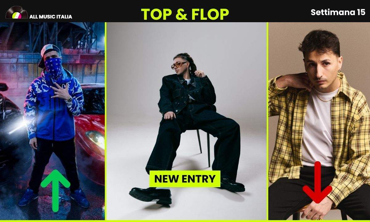 classifica Spotify YouTube settimana 15 2026 top flop Dipinto Nayt Samurai Jay