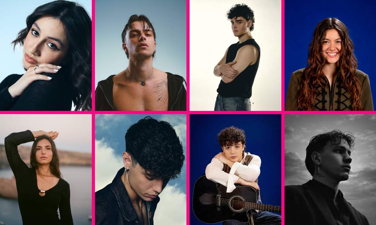 Amici 25 collage degli artisti dell'edizione