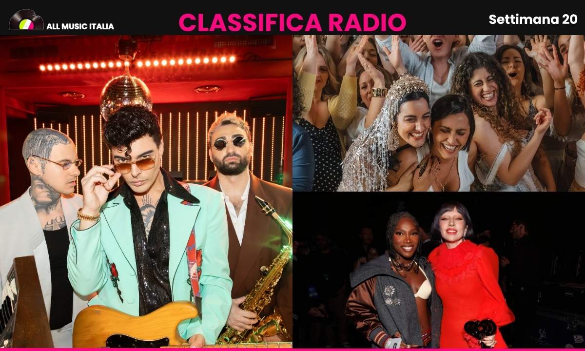Classifica EarOne settimana 20 2026 con The Kolors, Serena Brancale, Levante, DELIA, Lady Gaga e Doechii