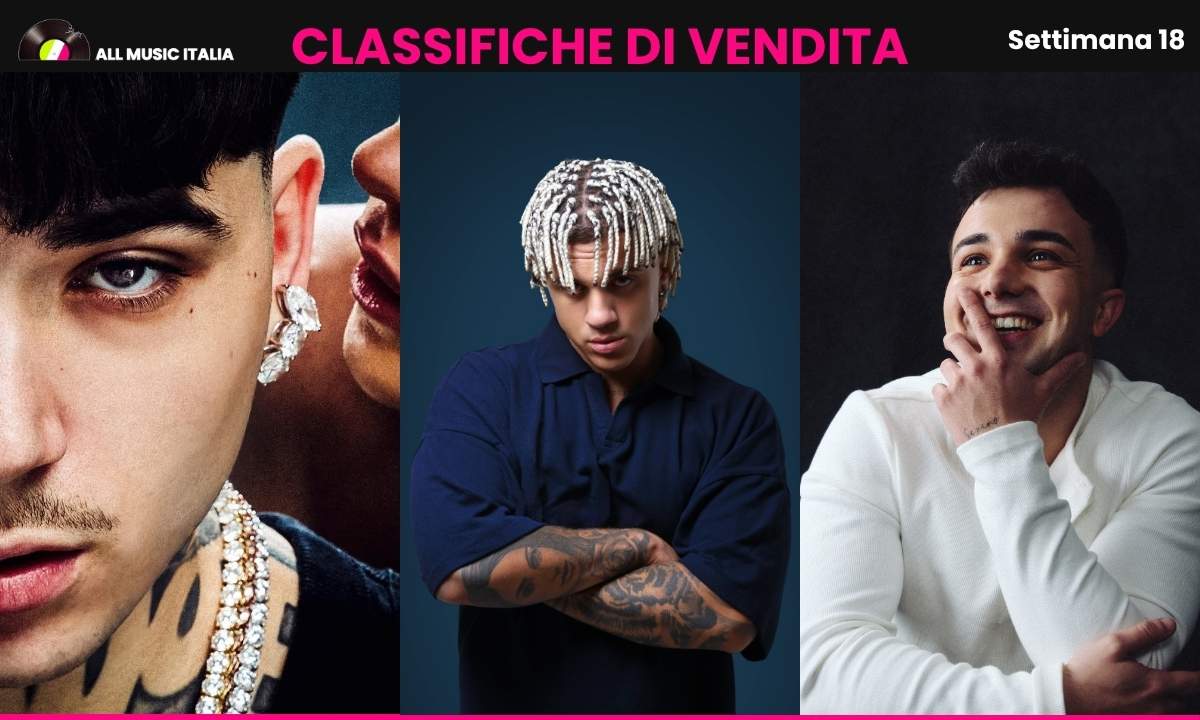 Copertina All Music Italia per le Classifiche FIMI settimana 18 2026 con SHIVA, Samurai Jay e JULI