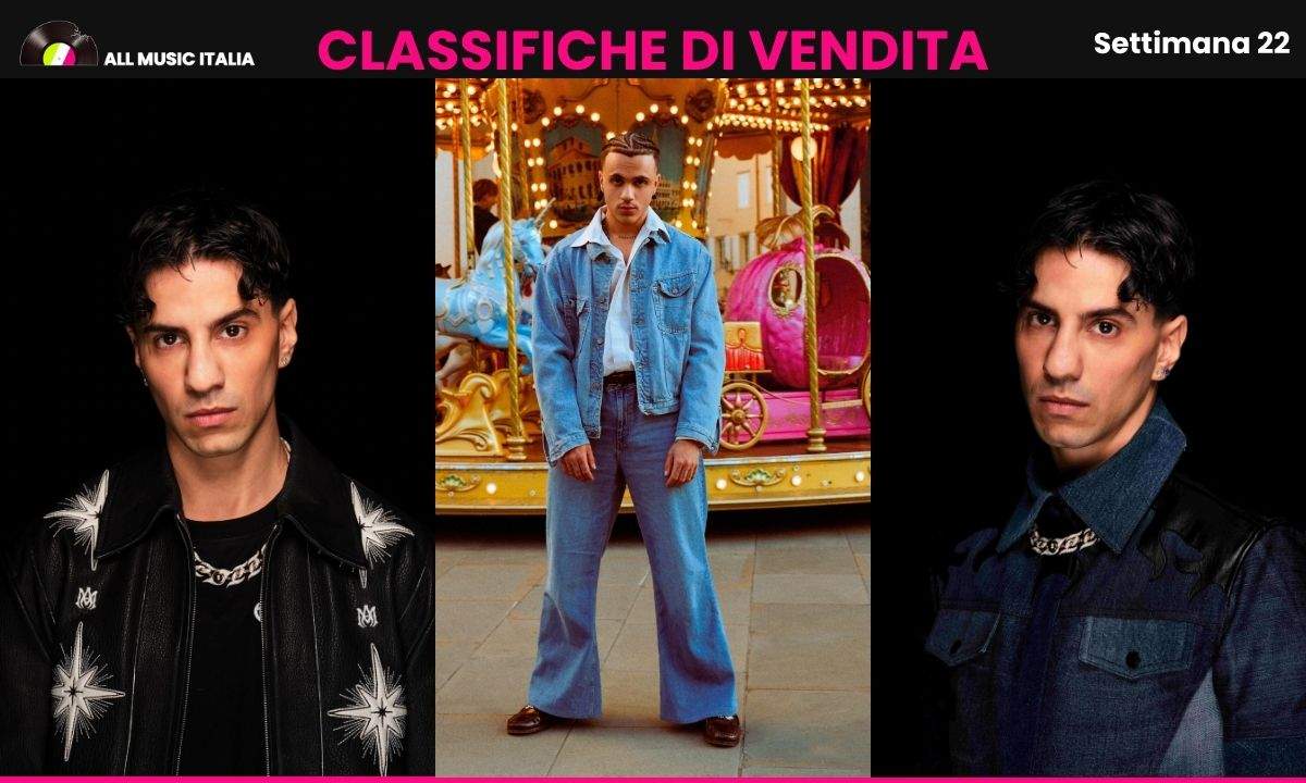 Tedua e Lorenzo Salvetti sulla copertina dell'articolo Classifiche FIMI settimana 22 2026 di All Music Italia