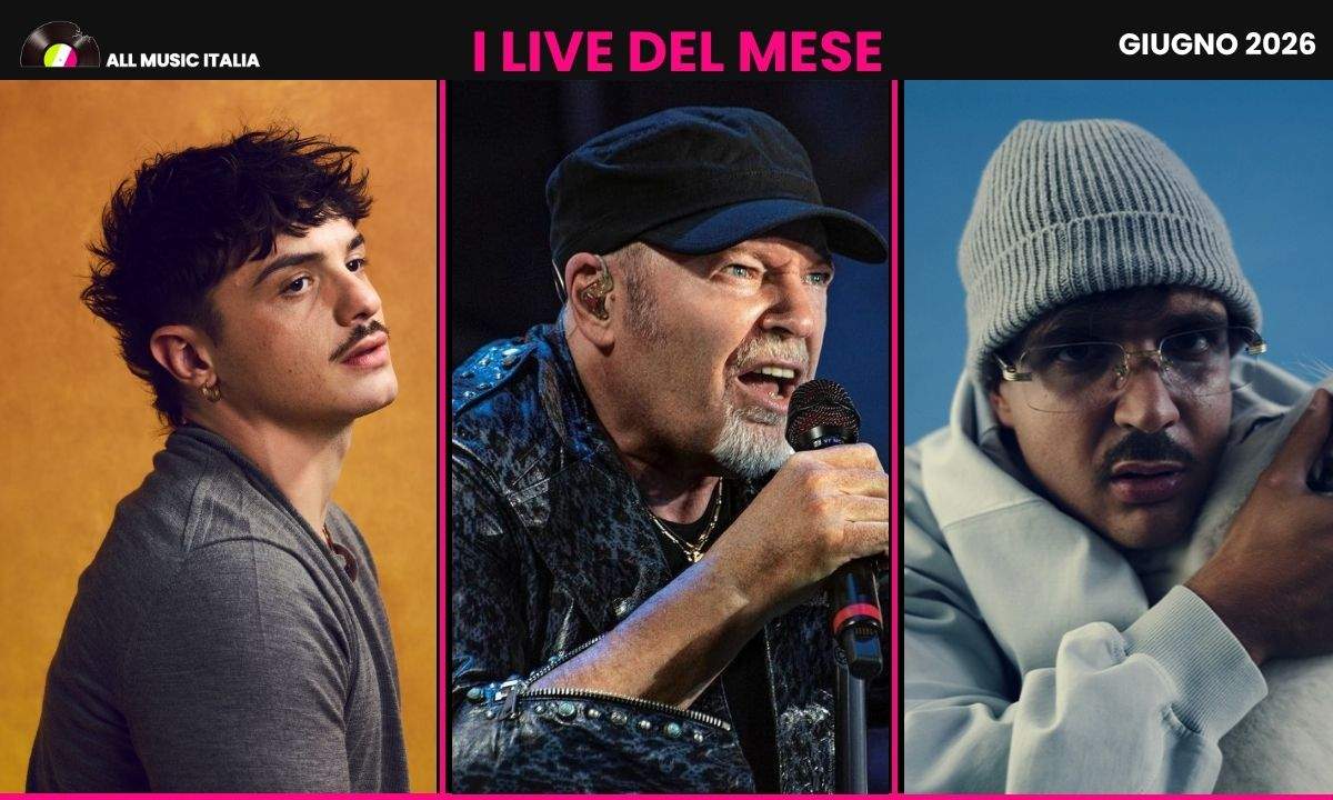 Olly, Vasco Rossi e Geolier protagonisti dei concerti di giugno 2026 in Italia