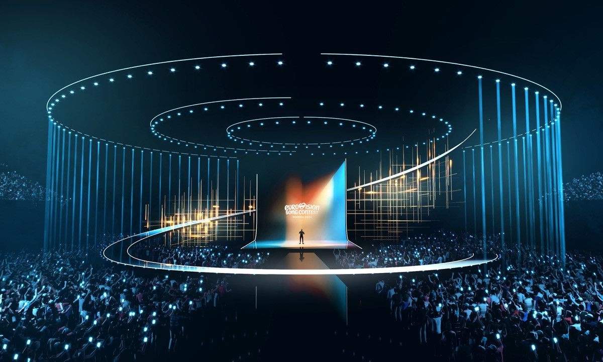 Il palco dell’Eurovision Song Contest 2026 alla Wiener Stadthalle di Vienna