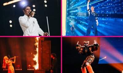 Sal Da Vinci, Satoshi, Linda Lampenius e Pete Parkkonen, Akylas sul palco della prima semifinale dell’Eurovision 2026