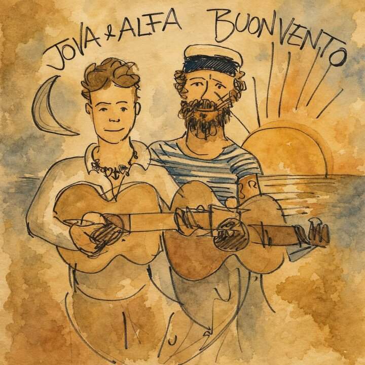 Cover of the single “Buon Vento” by Jovanotti and Alfa