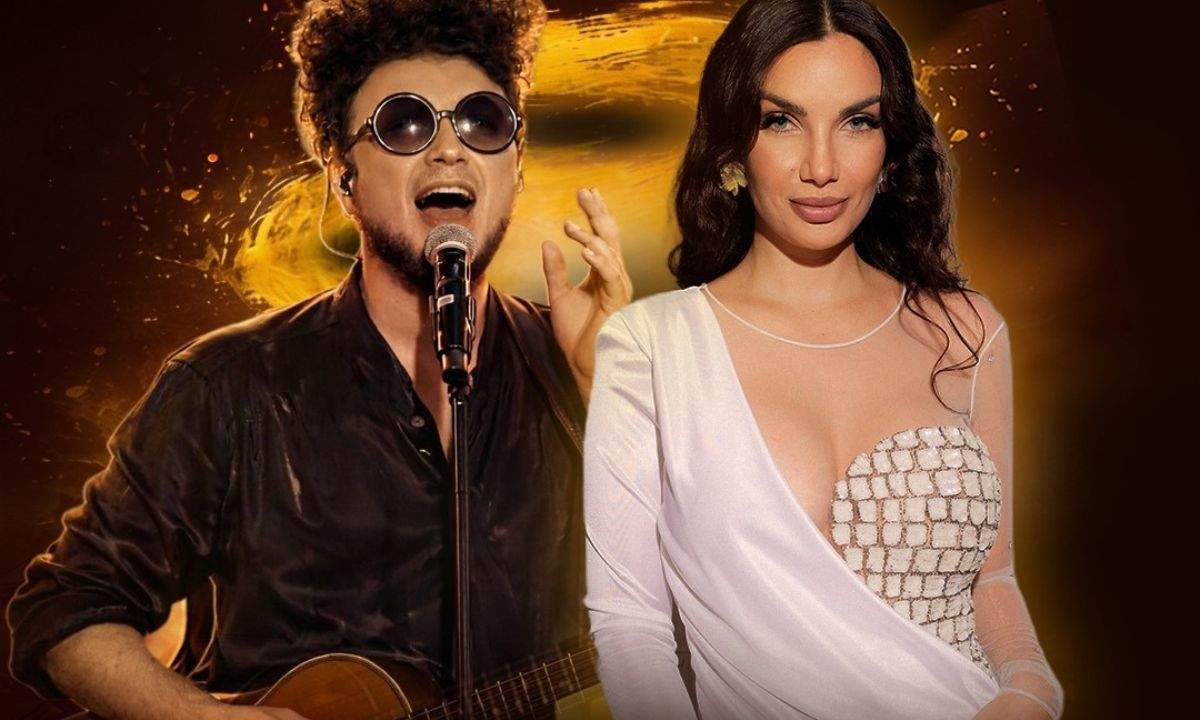 Enrico Melozzi ed Elettra Lamborghini nel visual ufficiale de La Notte dei Serpenti 2026