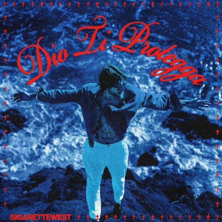 The cover of the new Sigarettewest album Dio Ti Protegga