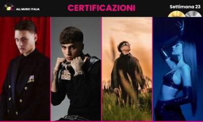 Certificazioni FIMI settimana 23 2026, collage con gli artisti premiati tra cui Kid Yugi e Tony Boy