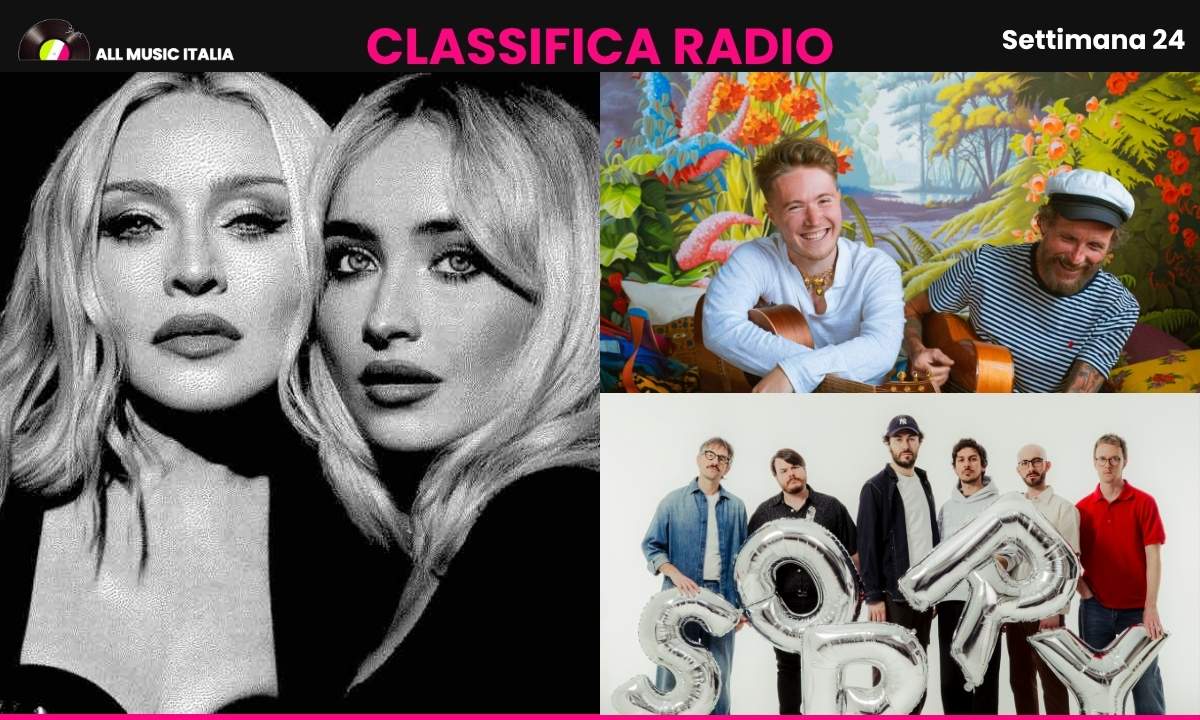La classifica EarOne dell'airplay radio della settimana 24 2026 con Madonna, Sabrina Carpenter e i Pinguini Tattici Nucleari