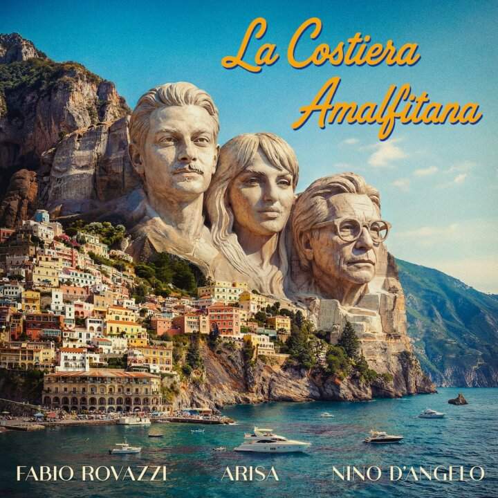 Copertina del singolo La Costiera Amalfitana di Fabio Rovazzi, Arisa e Nino D'Angelo