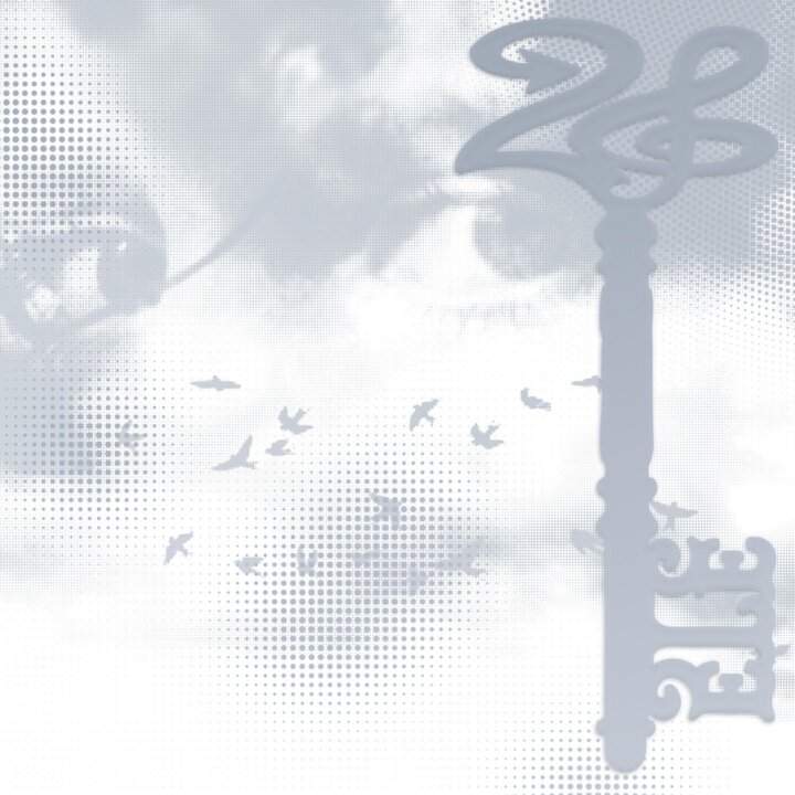 Cover of Ele A's EP 26, a stylized key composing the number 26 on a gray background