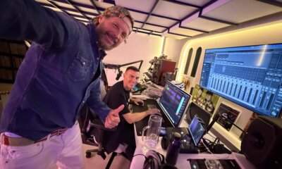 Gabry Ponte e Jovanotti insieme in studio di registrazione durante la lavorazione di DNA
