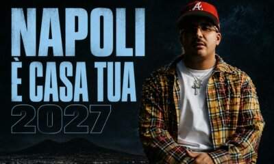 Geolier Napoli è casa tua 2027 banner comparso su Spotify