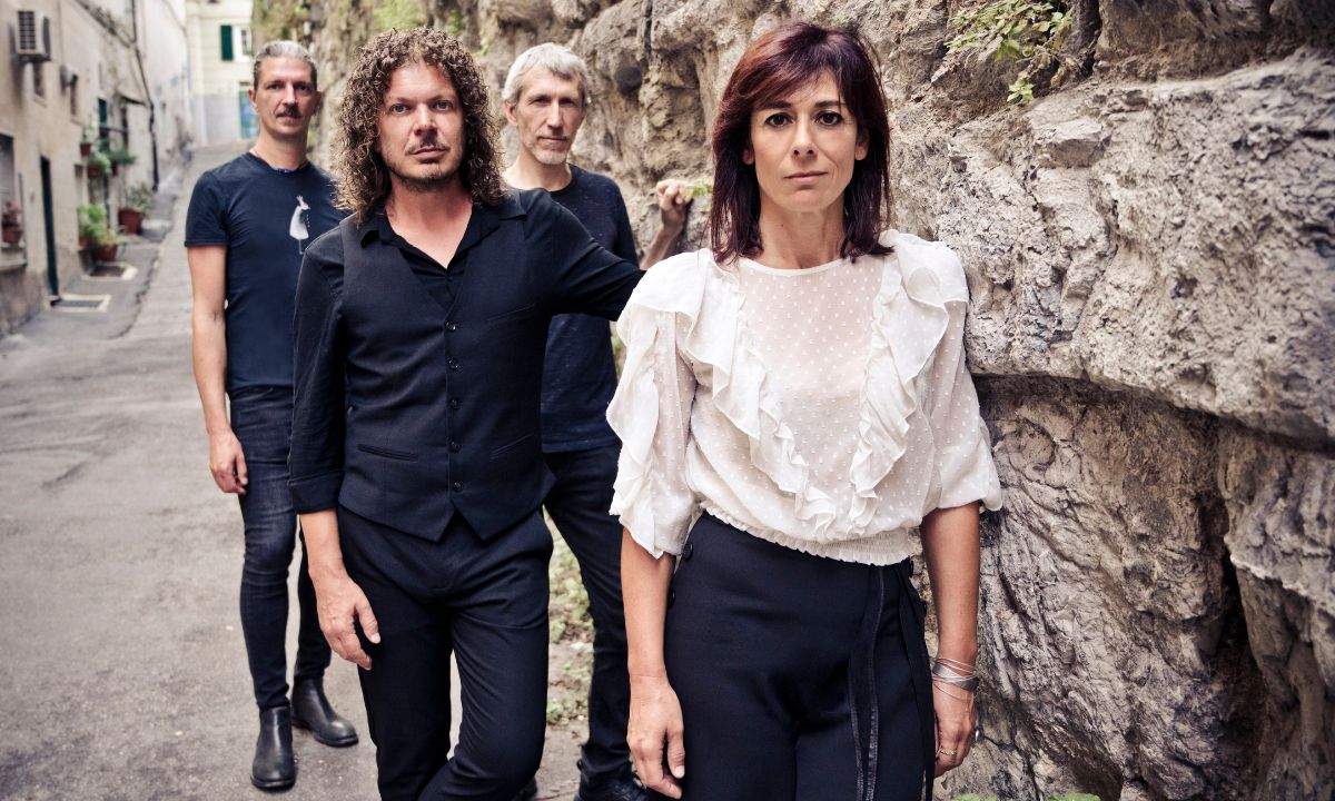 Gli GnuQuartet in concerto durante la presentazione dello spettacolo per i vent'anni di carriera al Teatro Carlo Felice di Genova