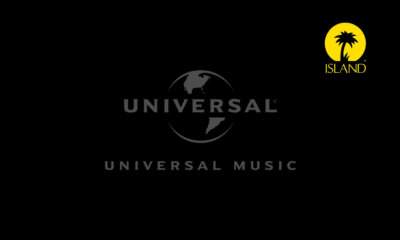 I loghi di Universal Music e Island Records su sfondo nero