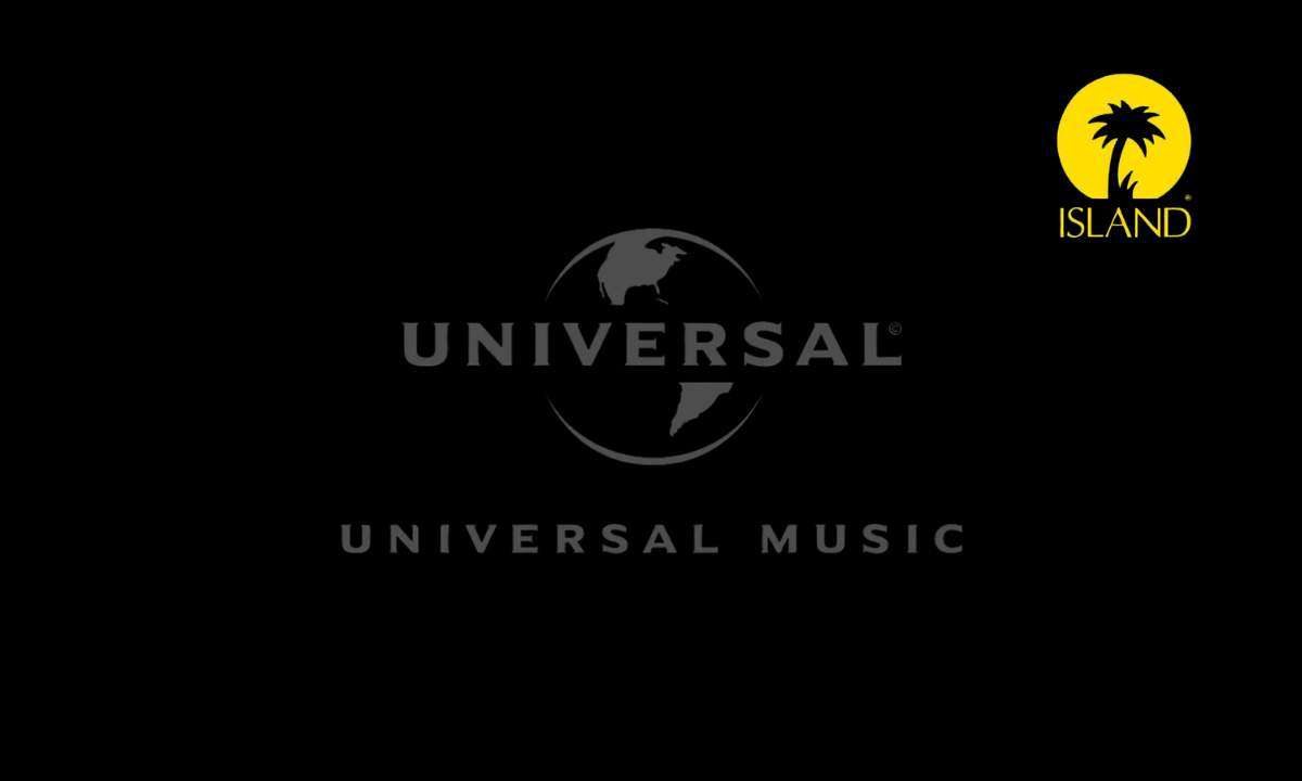 I loghi di Universal Music e Island Records su sfondo nero