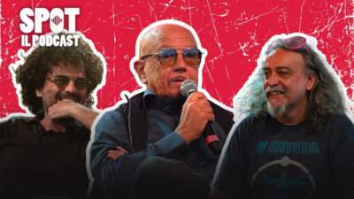 Francesco Renga ed Enrico Ruggeri ospiti di SPOT Il Podcast, con Ruggeri al microfono e Michele Monina