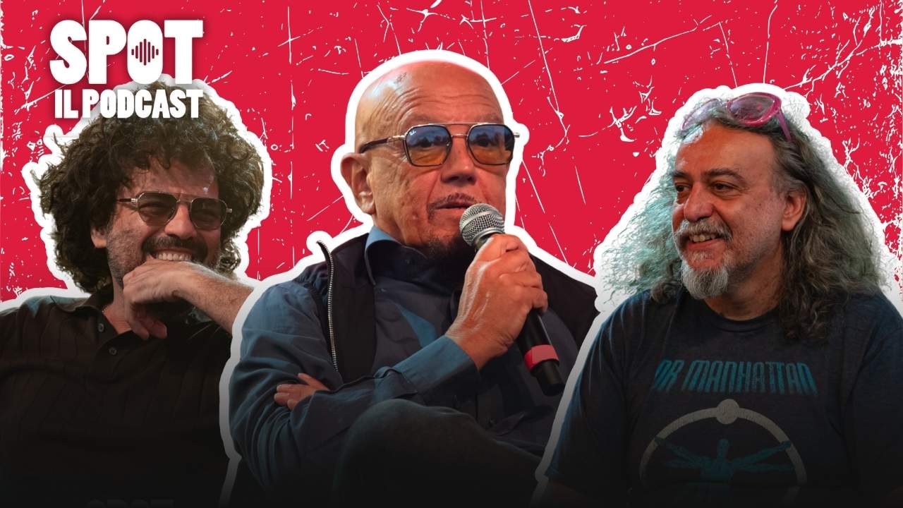 Francesco Renga ed Enrico Ruggeri ospiti di SPOT Il Podcast, con Ruggeri al microfono e Michele Monina