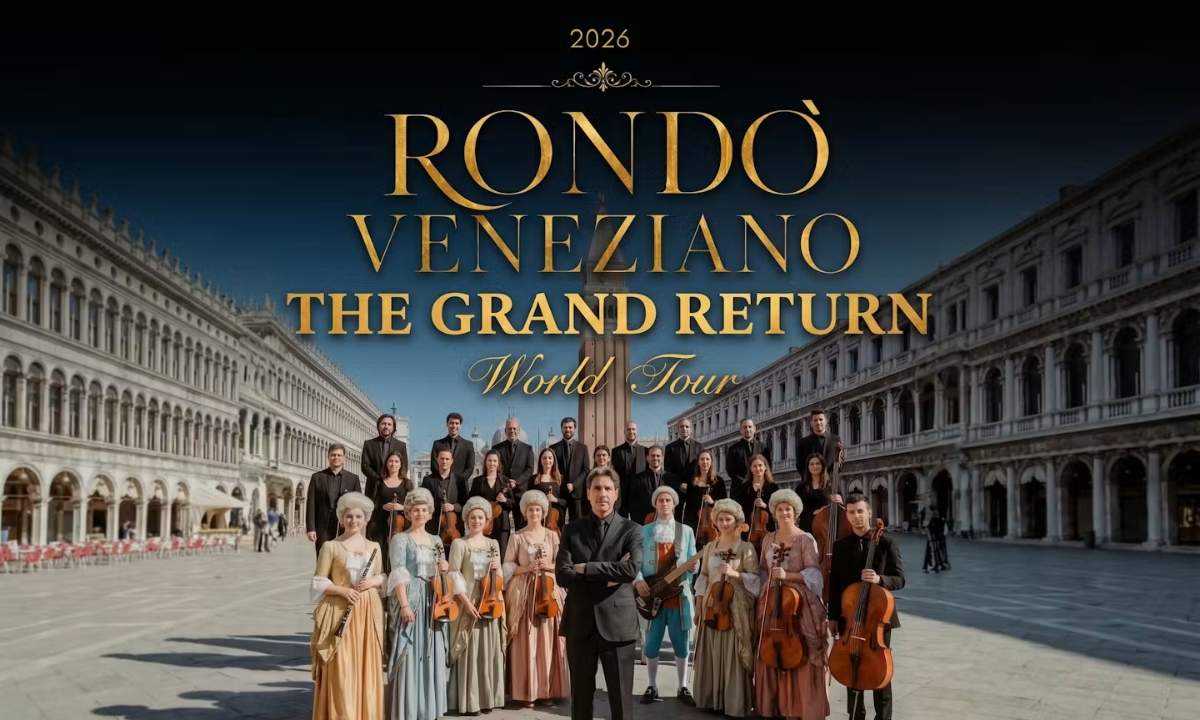 Locandina del tour Rondò Veneziano The Grand Return World Tour 2026
