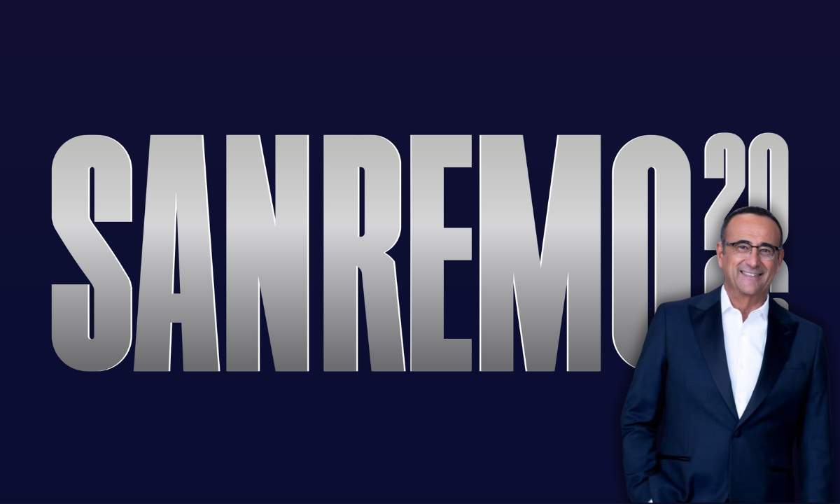 Logo Sanremo 2026 con Carlo Conti direttore artistico