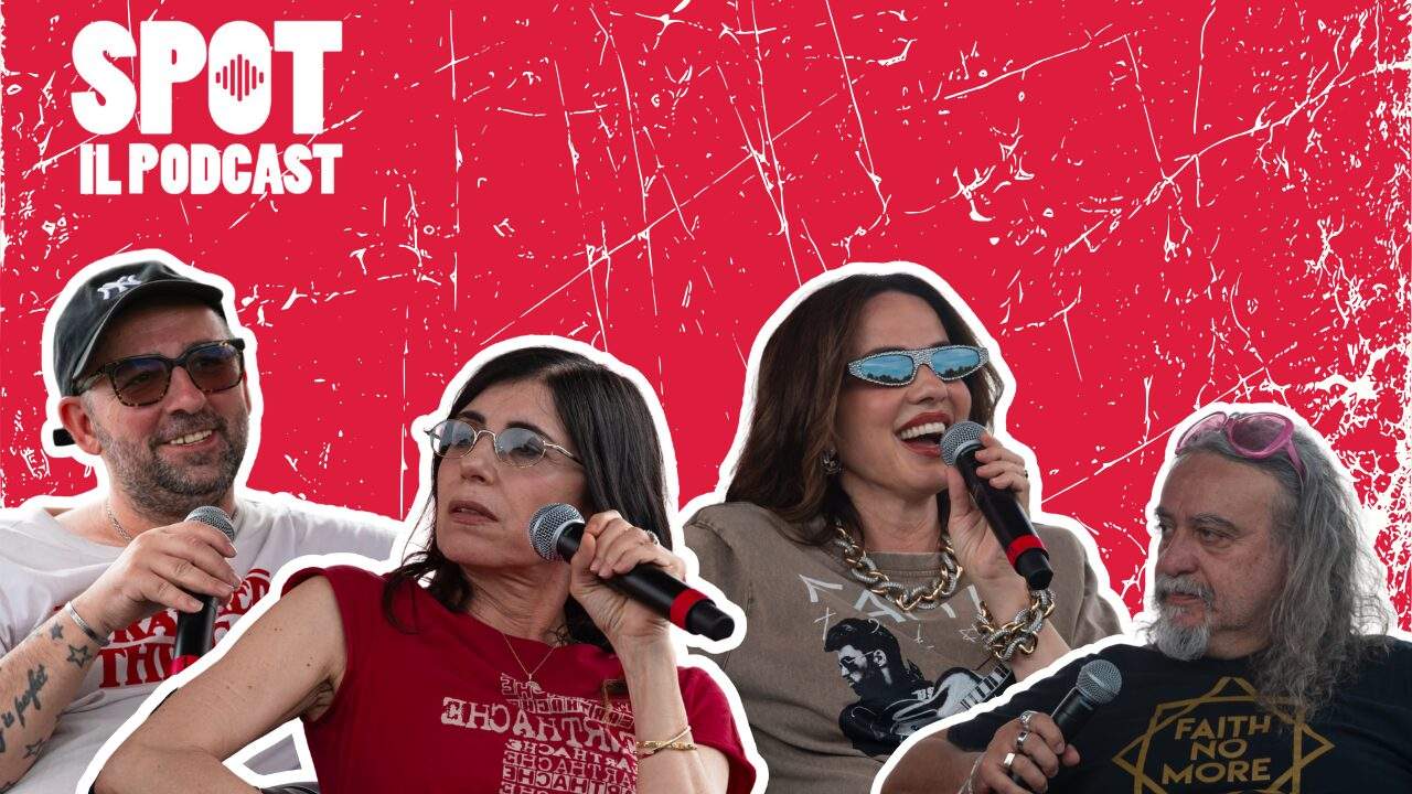 Massimiliano Longo, Giorgia, Paola Iezzi e Michele Monina nel secondo episodio di SPOT - Il Podcast