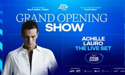 Achille Lauro protagonista del Grand Opening Show delle Nitto ATP Finals 2026 all'Inalpi Arena di Torino