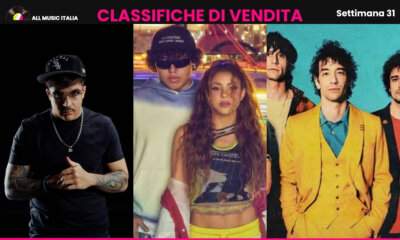 Geolier, Shakira con Burna Boy e i The Strokes nella classifica FIMI degli album e singoli più venduti della settimana 31 del 2026