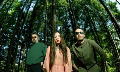 I BowLand, trio elettronico iraniano di Firenze, nella foto promo del nuovo singolo Look at Me