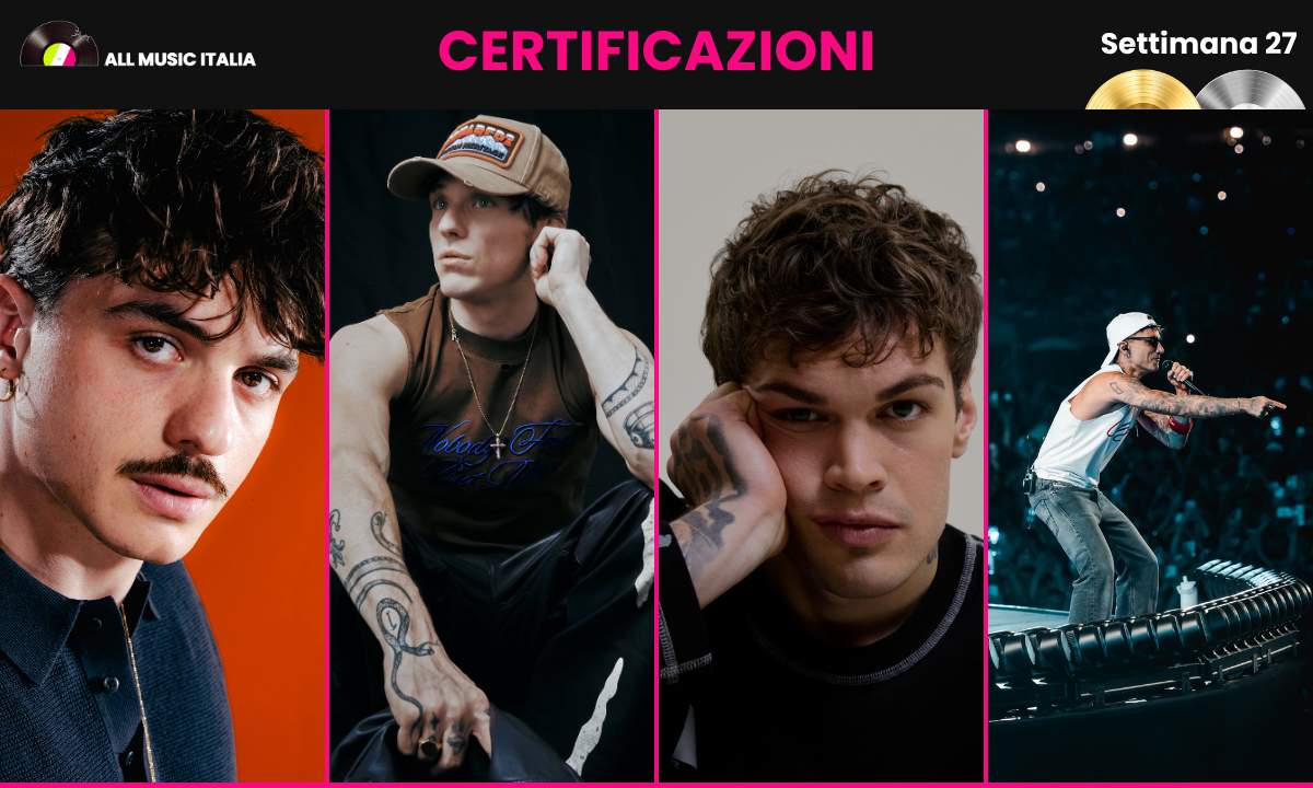 Certificazioni FIMI settimana 27 2026: Olly, Irama, Blanco e Ultimo tra gli artisti premiati