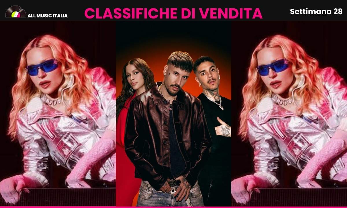 Classifiche FIMI settimana 28 2026 con Madonna, Fred De Palma, Anitta ed Emis Killa in vetta