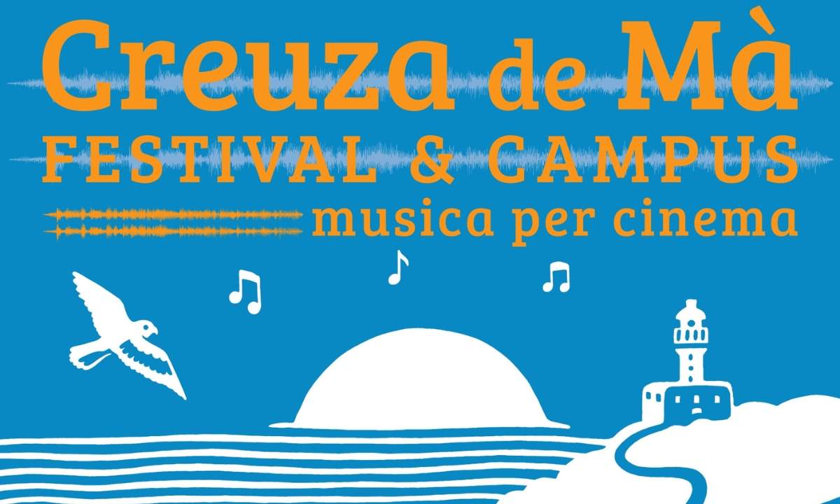La locandina della ventesima edizione di Creuza de Mà, Festival e Campus musica per cinema a Carloforte