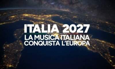 Il logo del progetto Italia 2027 con la penisola vista dallo spazio