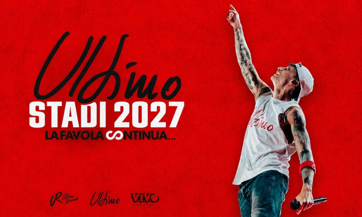 Locandina ufficiale del tour Ultimo Stadi 2027, La favola continua
