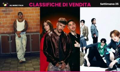 Copertina classifiche di vendita settimana 35: Geolier, Fred De Palma con Anitta ed Emis Killa e gli Stray Kids, gli album e i singoli più venduti in Italia