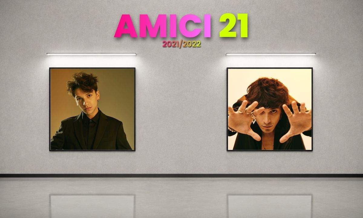 Luigi Strangis e Alex Wyse nella copertina di Amici 21