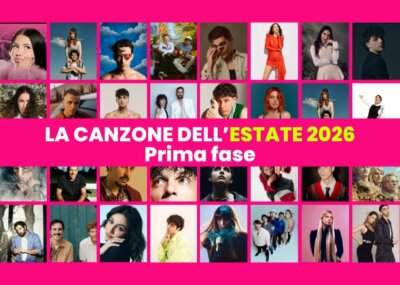 Canzone dell'estate 2026, il sondaggio di All Music Italia: la grafica con gli artisti dei 51 brani in gara