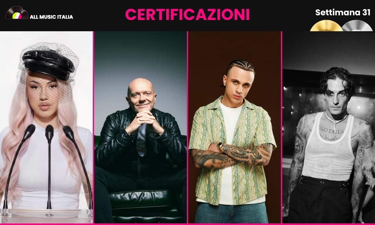 Certificazioni FIMI settimana 31 2026: Anna, Max Pezzali degli 883, Samurai Jay e Damiano David