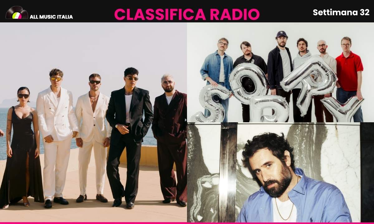 Classifica EarOne settimana 32 2026 con i protagonisti di Partenope, i Pinguini Tattici Nucleari e Tommaso Paradiso