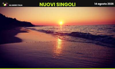 Radio Date 14 agosto 2026: tramonto sul mare nella copertina dei nuovi singoli di All Music Italia