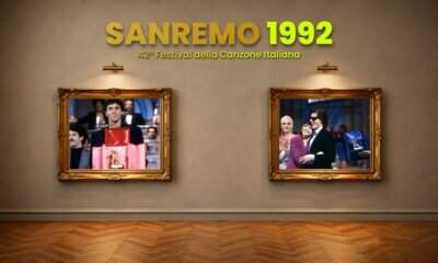 Luca Barbarossa vincitore del Festival di Sanremo 1992 con Portami a ballare
