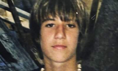 Fred De Palma, copertina del singolo Ragazzino con una foto di lui da bambino