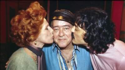 Ornella Vanoni con Toquinho e Vinícius de Moraes durante le registrazioni dell’album del 1976