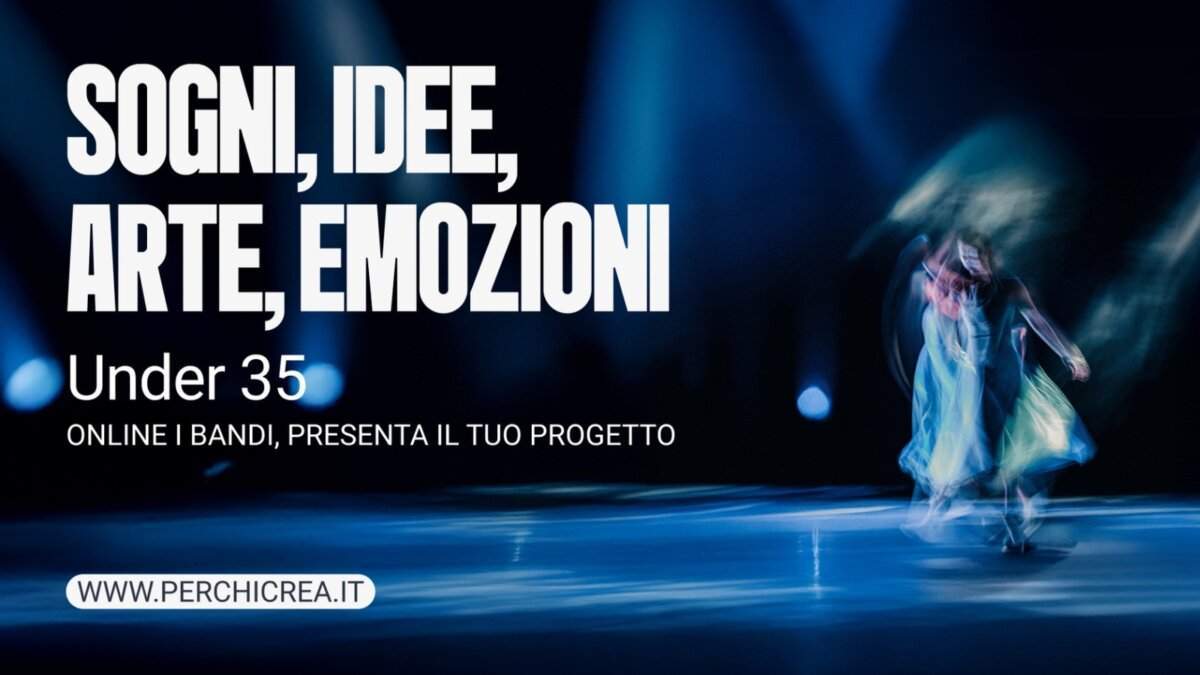 Grafica dei bandi Per Chi Crea 2026 di SIAE per giovani artisti under 35