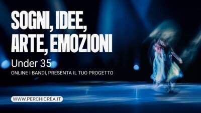 Grafica dei bandi Per Chi Crea 2026 di SIAE per giovani artisti under 35