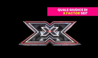 Copertina del test All Music Italia "Quale giudice di X Factor sei?" con il logo del programma