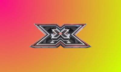 Logo di X Factor 2026 su sfondo sfumato rosa, arancione e giallo