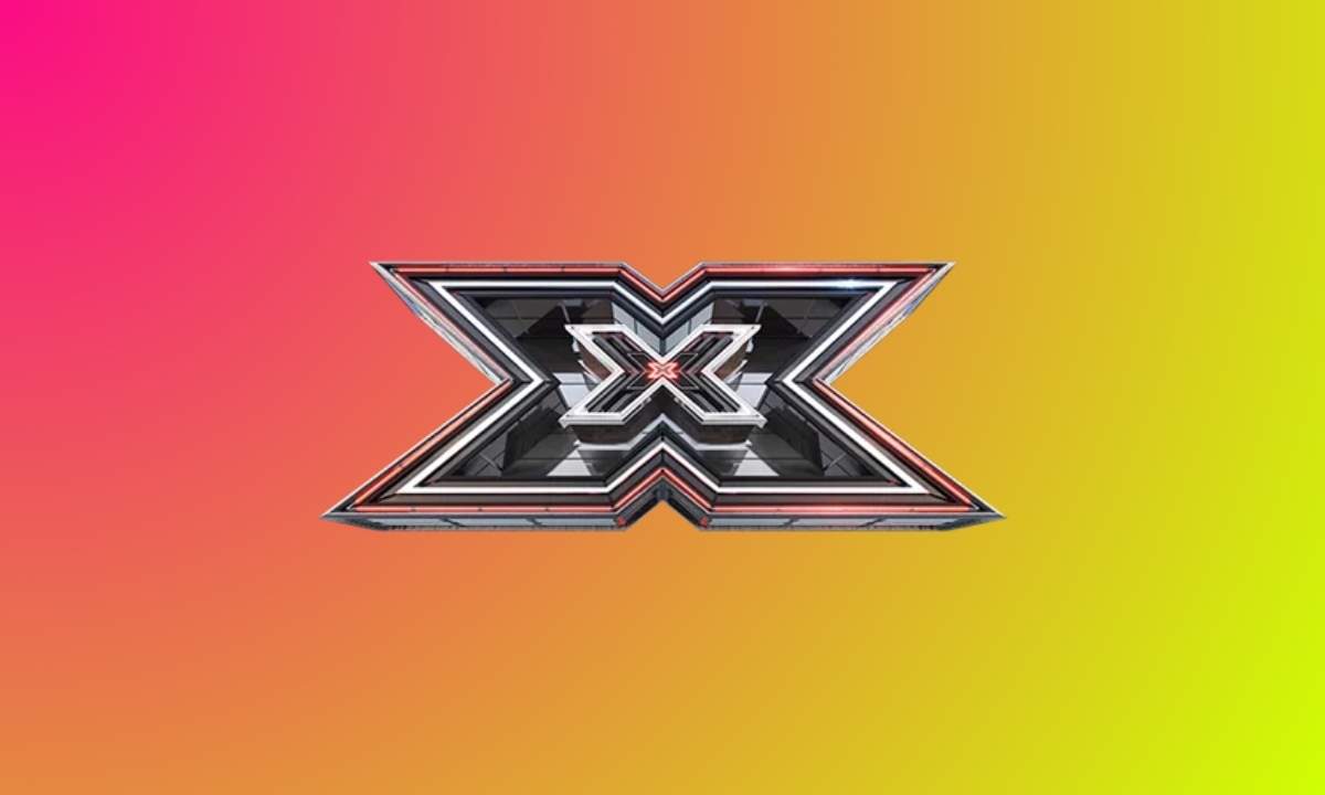 Logo di X Factor 2026 su sfondo sfumato rosa, arancione e giallo